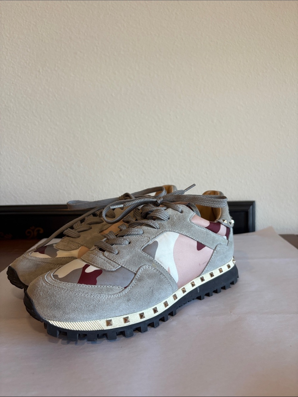 Valentino Garavani Camouflage Sneakers Made in Italy